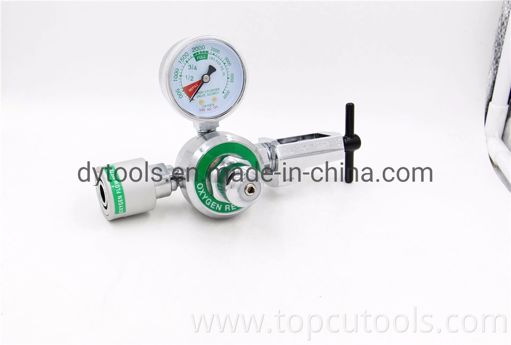 Satety High Pressure Medical Oxygen Regulator with Fiowmeter for Oxygen Gas Cylinder